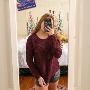 Maroon sweater